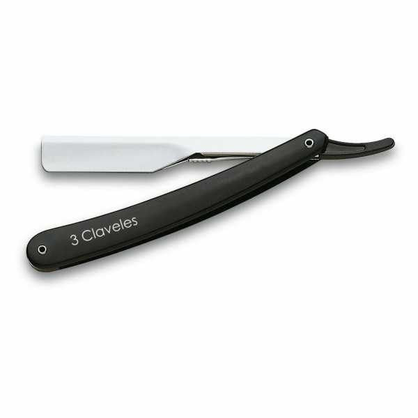 3 CLAVELES NAVAJA RASURADORA 24 CM NEGRA