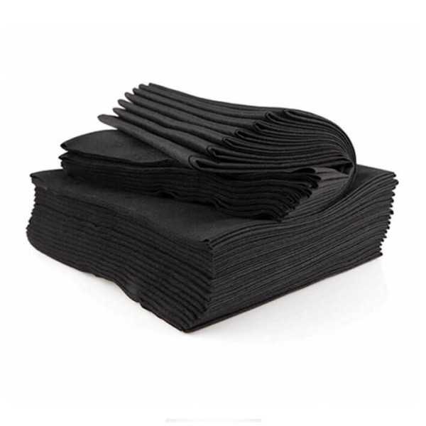 BOLSA 25 TOALLAS DESECHABLES NEGRA 40X80CM S/ABSORB. SPUNLACE