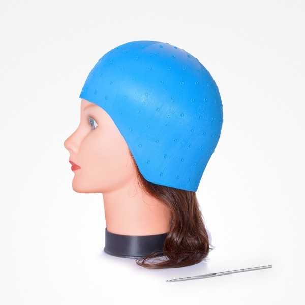 BIFULL GORRO AZUL MECHAS SILICONA