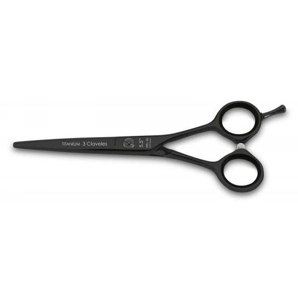 3 CLAVELES TIJERAS DE CORTE  5'5'' TITANIUM