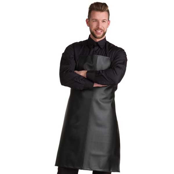 DELANTAL BARBERO POLIPIEL NEGRO