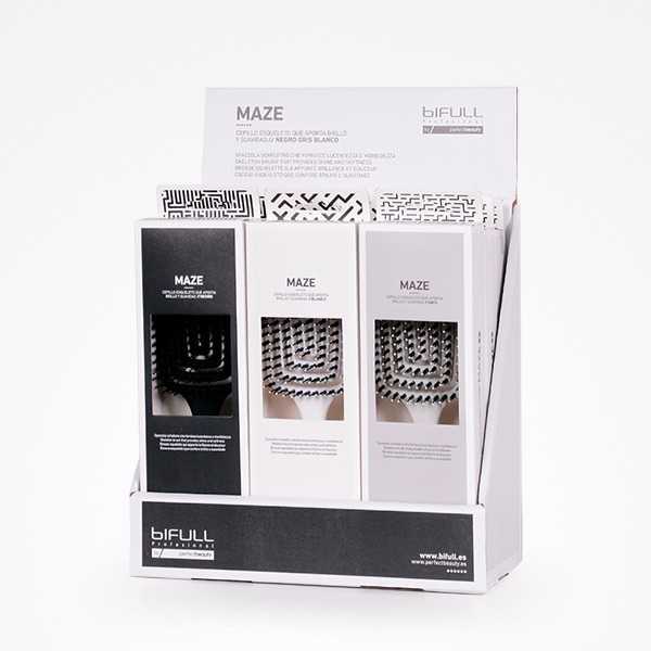 EXPOSITOR CEPILLOS BIFULL MAZE ESQUELETO 9 UNIDADES