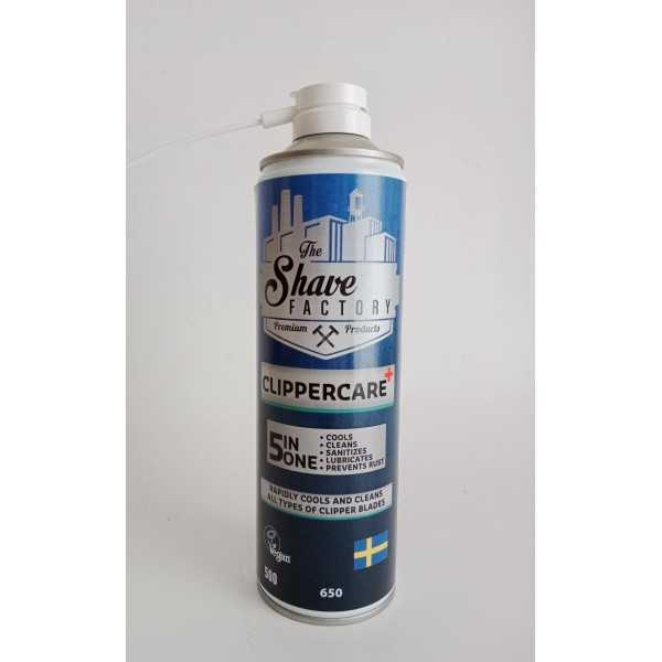 THE SHAVE FACTORY SPRAY DESINFECTANTE PARA MÁQUINAS PLUS 5 EN 1  500ML