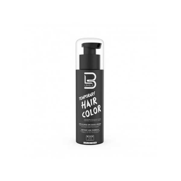 L3VEL3 HAIR COLOR TEMPORARY BLACK 125ML